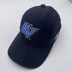 Grand Valley State Lakers Hat Adidas Stretch Fitted Medium Black Cleaned